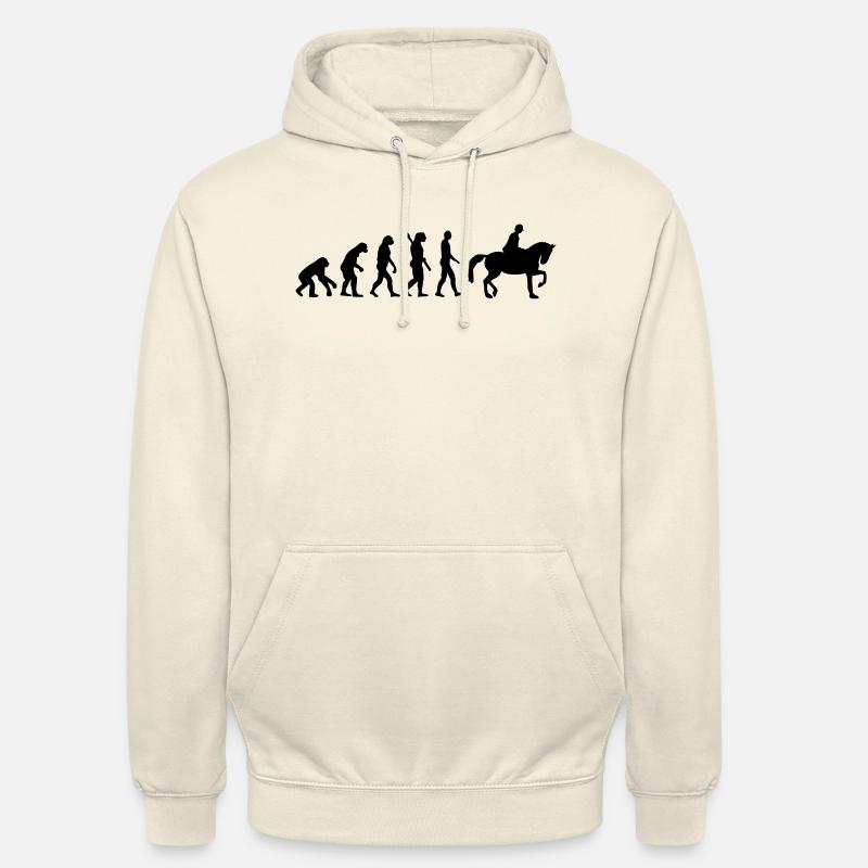 Evolution Riding horse - Unisex Hoodie - vanilla