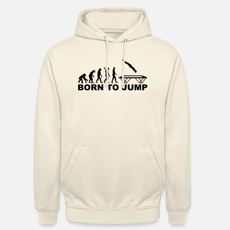 Evolution Trampoline - Unisex Hoodie - vanilla