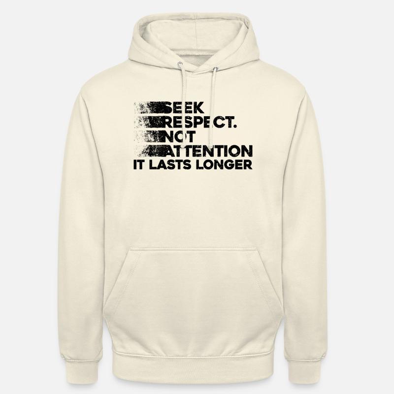 Loyauté, respect, amitié - motivation - Sweat-shirt à capuche unisexe - vanille