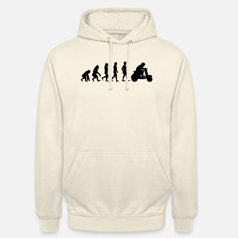 Pilote de scooter Evolution - Sweat-shirt à capuche unisexe - vanille