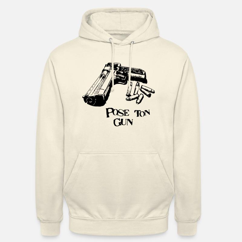 Pose ton gun NT... - Sweat-shirt à capuche unisexe - vanille