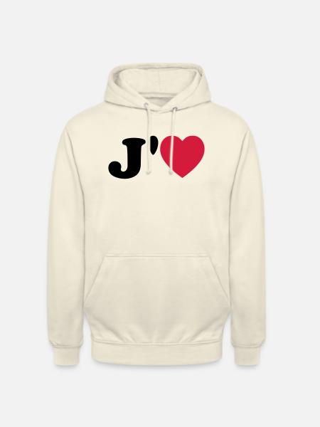 j aime - Unisex Hoodie - Vanille-Milchshake