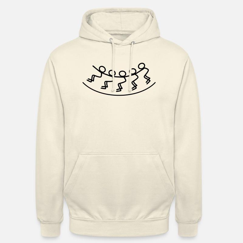 Strichmännchen Karussell - Unisex Hoodie - Vanille-Milchshake