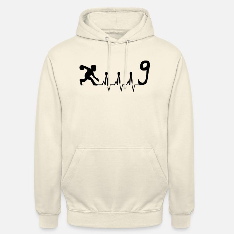 Herzschlag eines Keglers - Unisex Hoodie - Vanille-Milchshake