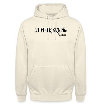 St Peter Ording - Unisex Hoodie - Vanille-Milchshake - Vorne - Alina (178cm) & Michal (187cm)
