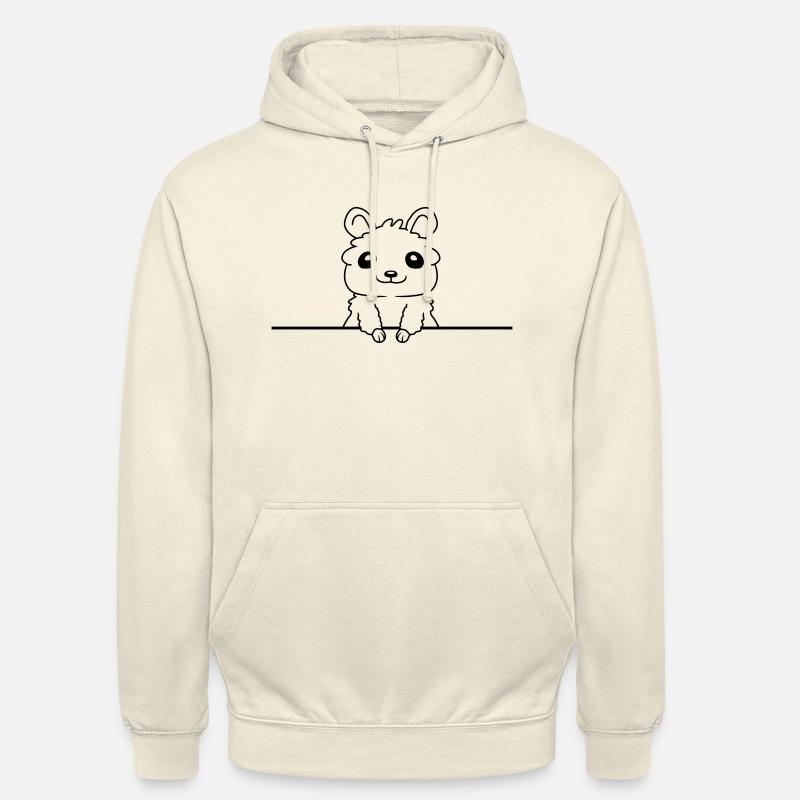 Hinter Mauer Hamster lustig - Unisex Hoodie - Vanille-Milchshake