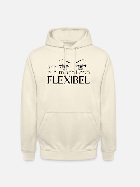 Moralisch flexibel - Unisex Hoodie - Vanille-Milchshake