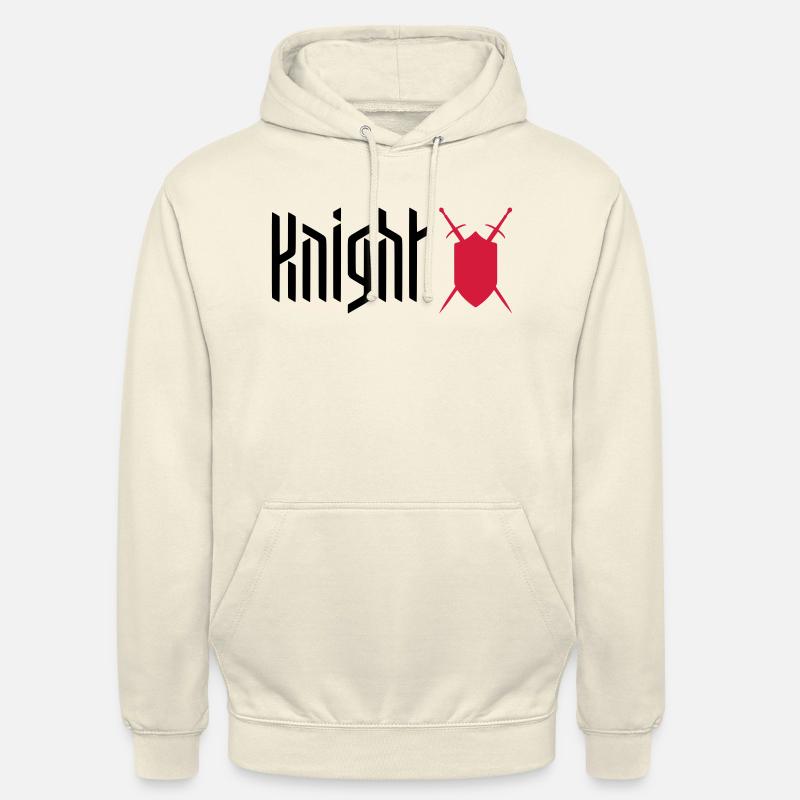 CHEVALIER - BOUCLIER / ÉPÉE - JEU - Sweat-shirt à capuche unisexe - vanille