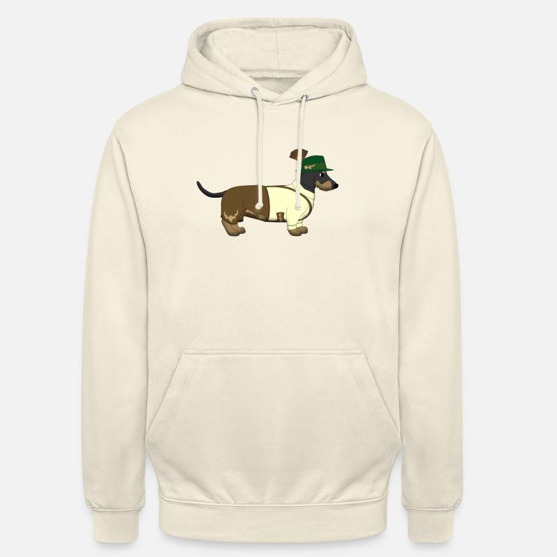 Teckel Bavière - Sweat-shirt à capuche unisexe - vanille