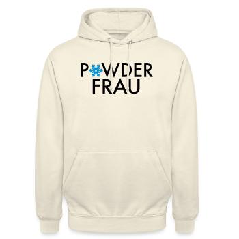 le ski - Sweat-shirt à capuche unisexe - vanille - Devant - Alina (178cm) & Michal (187cm)
