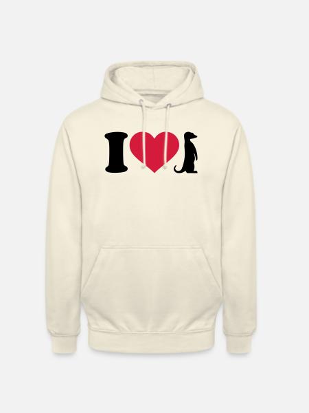 I love Meerkat - Unisex Hoodie - vanilla