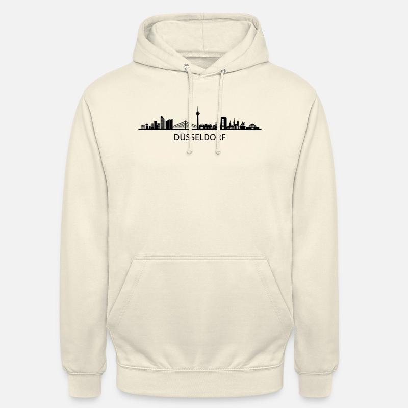 Skyline - Düsseldorf - Unisex Hoodie - Vanille-Milchshake