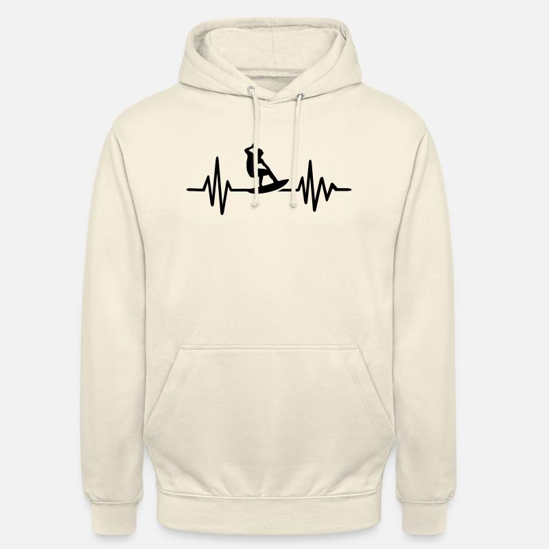 Surf - Sweat-shirt à capuche unisexe - vanille