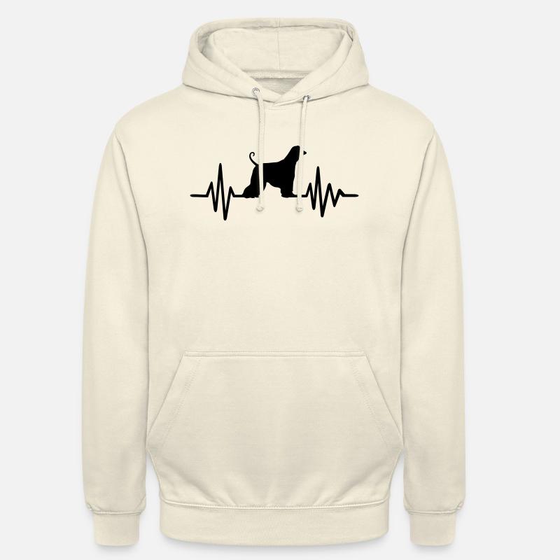 Afghan Hound - Sweat-shirt à capuche unisexe - vanille