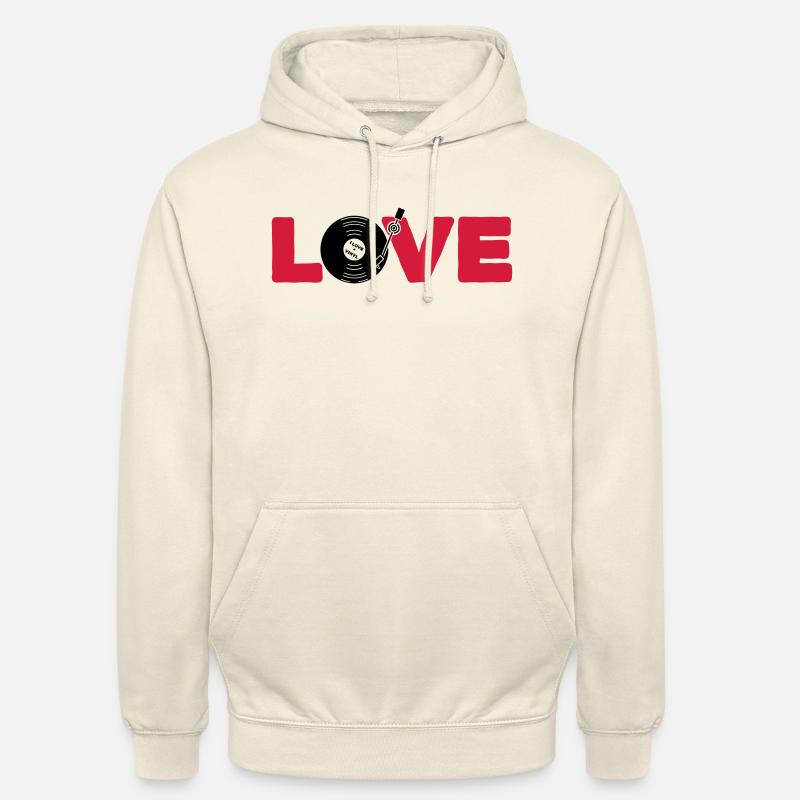 Changement de couleur Love Vinyl 2C - Sweat-shirt à capuche unisexe - vanille