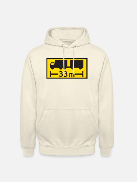 33m - Sweat-shirt à capuche unisexe - vanille