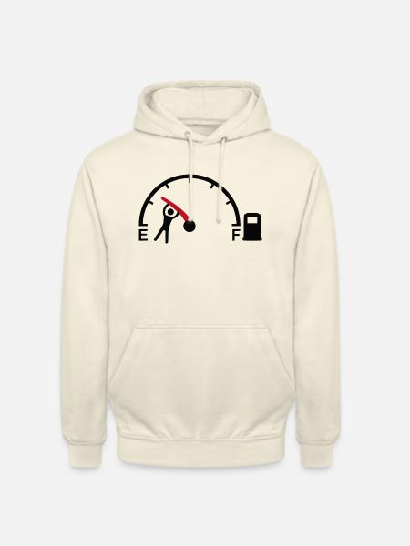 Benzin for dyrt - humor - Hættetrøje unisex - vaniljemilkshake