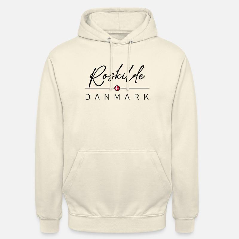 Dänemark - Roskilde - Danemark - Danemark - Sweat-shirt à capuche unisexe - vanille