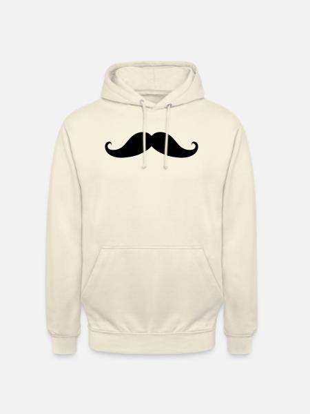 Schnurrbart - Unisex Hoodie - Vanille-Milchshake