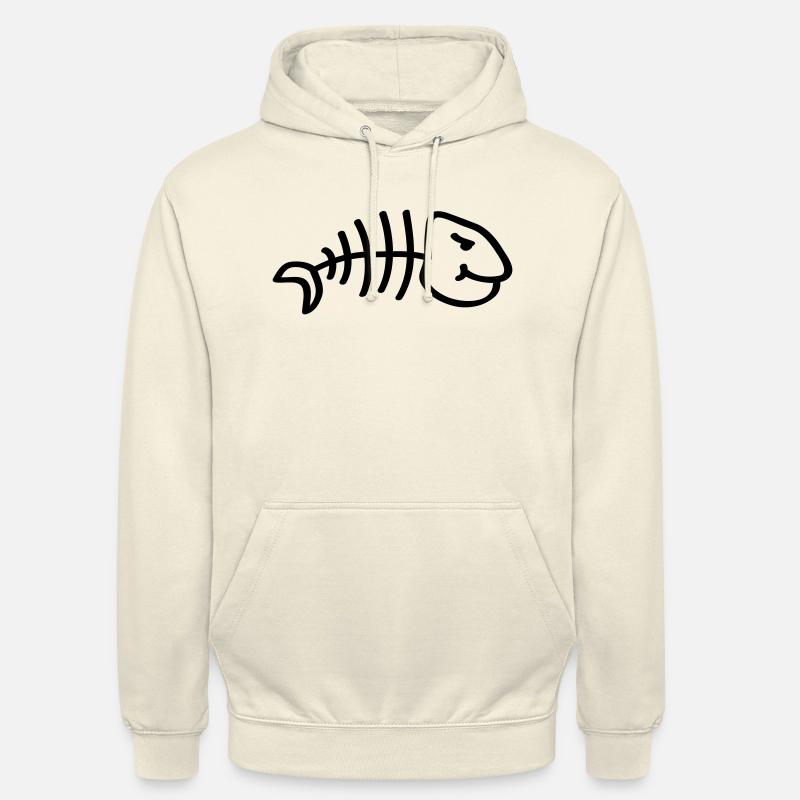 fish_comic_tk1 - Sweat-shirt à capuche unisexe - vanille