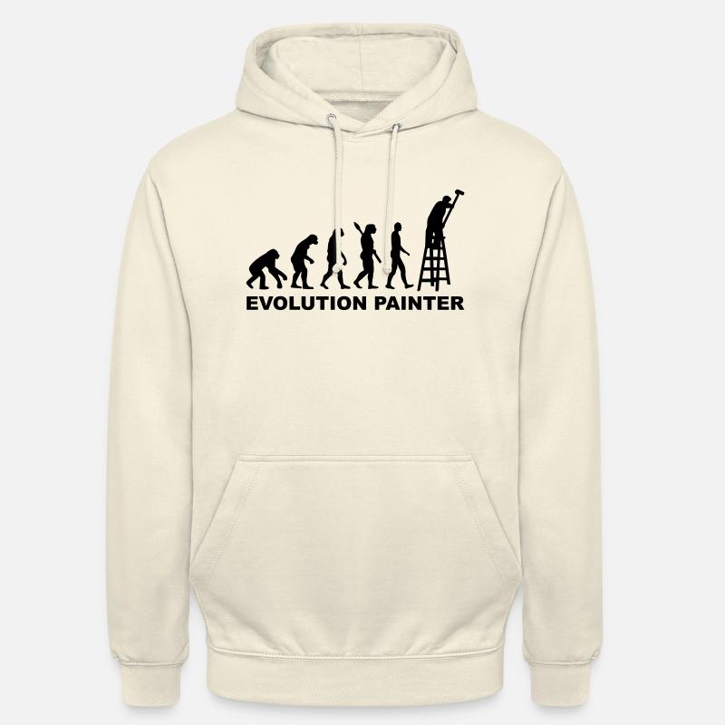 Evolution Painter - Unisex Hoodie - vanilla