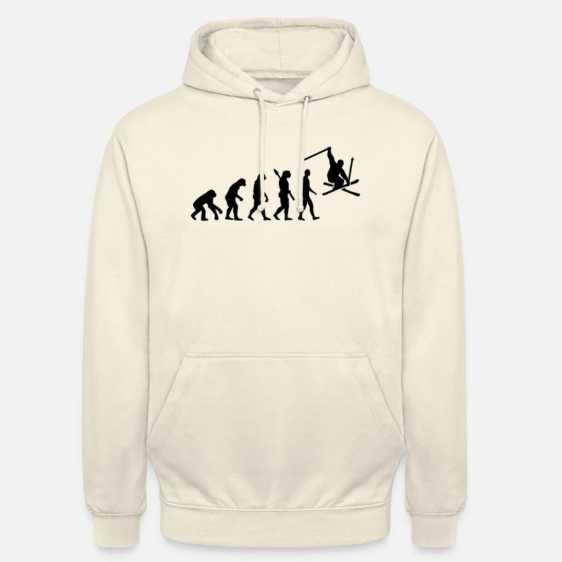 Evolution Ski - Sweat-shirt à capuche unisexe - vanille