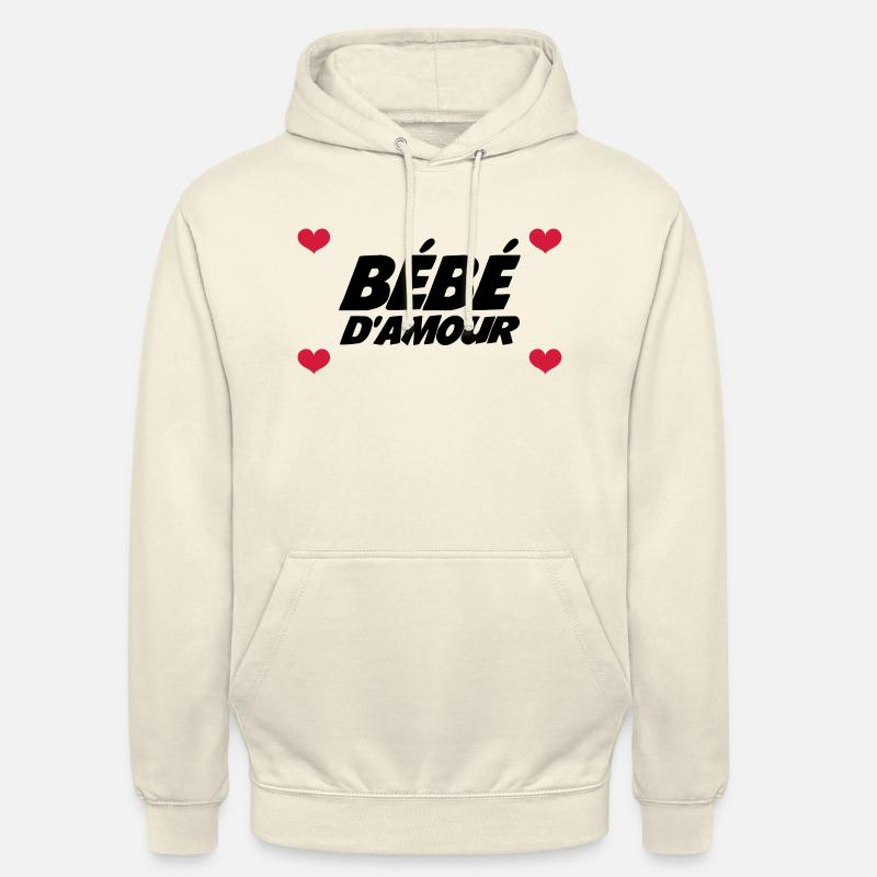 Bébé d'Amour - Sweat-shirt à capuche unisexe - vanille