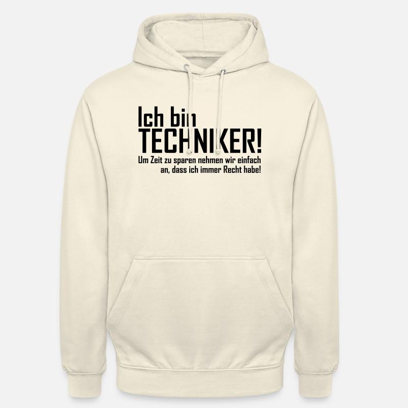 ich bin techniker - Unisex Hoodie - Vanille-Milchshake