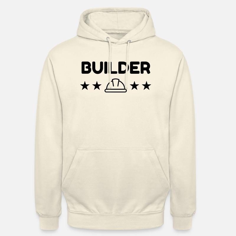 manoeuvre / chantier / bâtiment / ouvrier - Sweat-shirt à capuche unisexe - vanille
