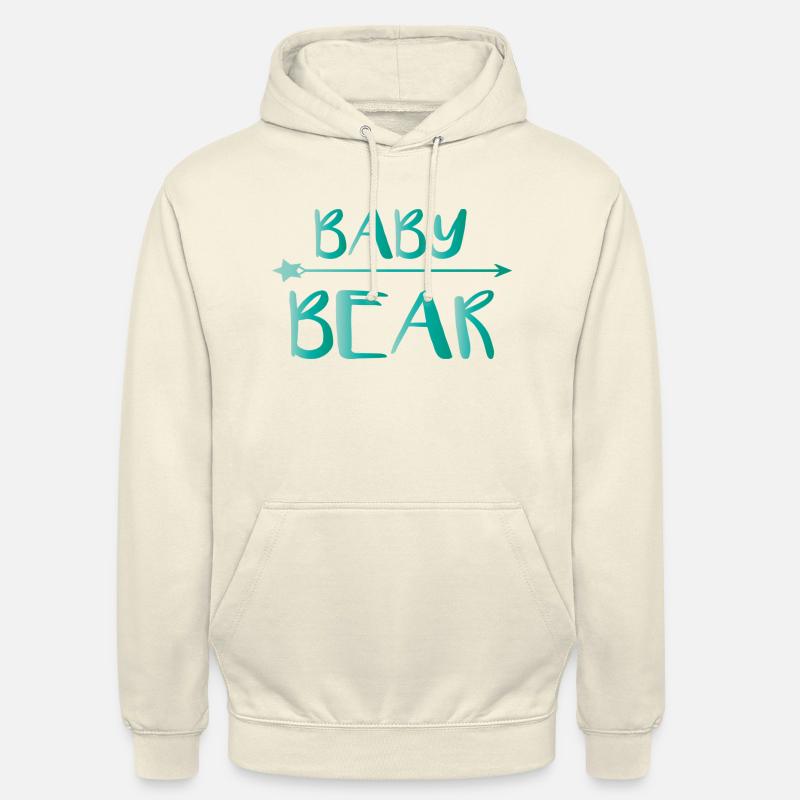 Bébé ours avec flèche - Sweat-shirt à capuche unisexe - vanille