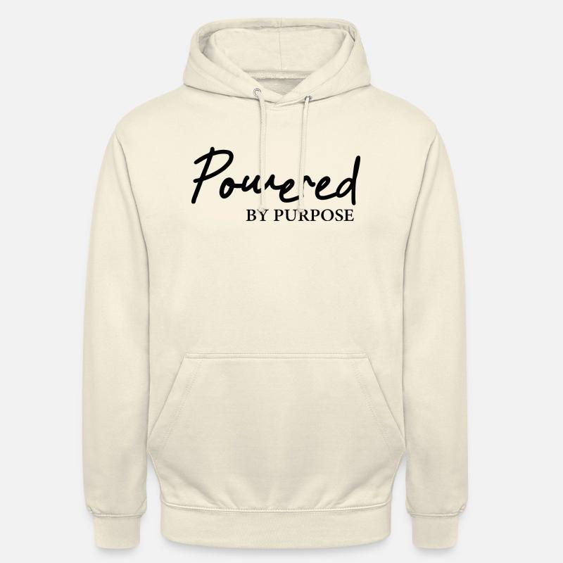 Propulsé par l’objectif - Sweat-shirt à capuche unisexe - vanille