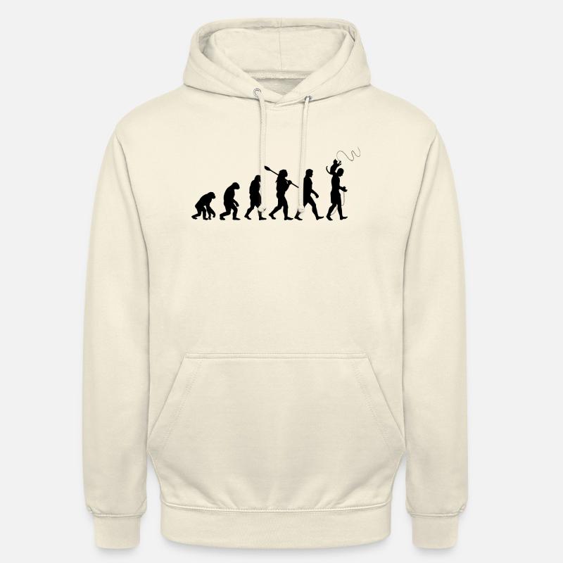 L'évolution du chat - Sweat-shirt à capuche unisexe - vanille