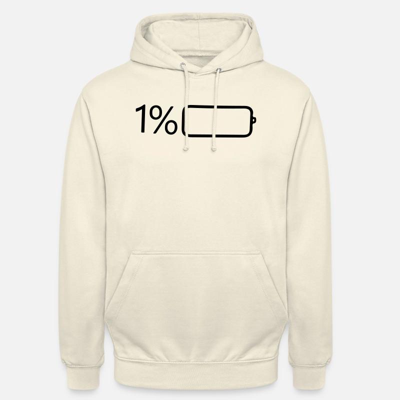 1 pour cent de puissance - Sweat-shirt à capuche unisexe - vanille