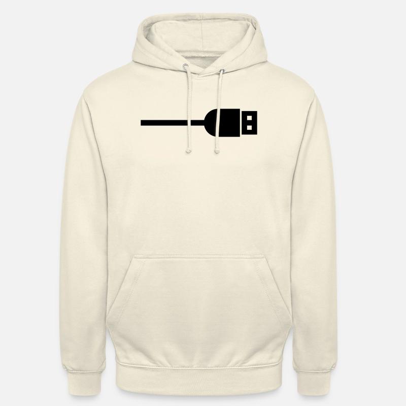 USB - Sweat-shirt à capuche unisexe - vanille
