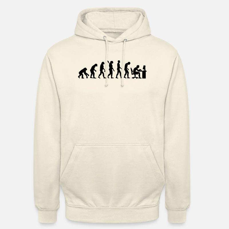 Evolution computer - Unisex Hoodie - vanilla