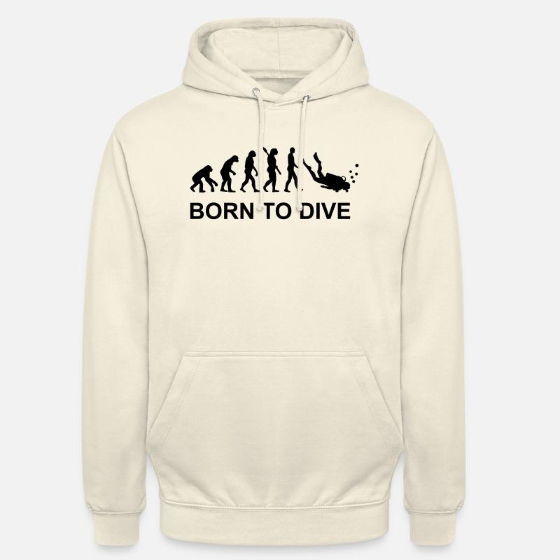 Évolution Plongée - Sweat-shirt à capuche unisexe - vanille