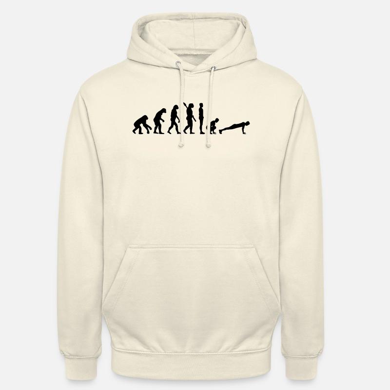 Evolution Burpees - Unisex Hoodie - vanilla