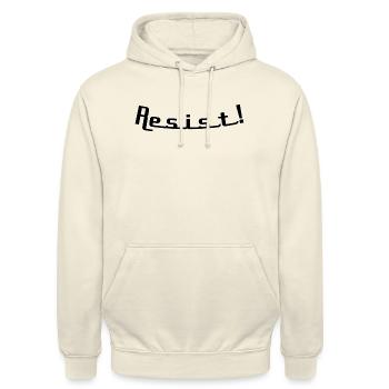 Resist - Unisex Hoodie - vanilla - Front - Alina (178cm) & Michal (187cm)
