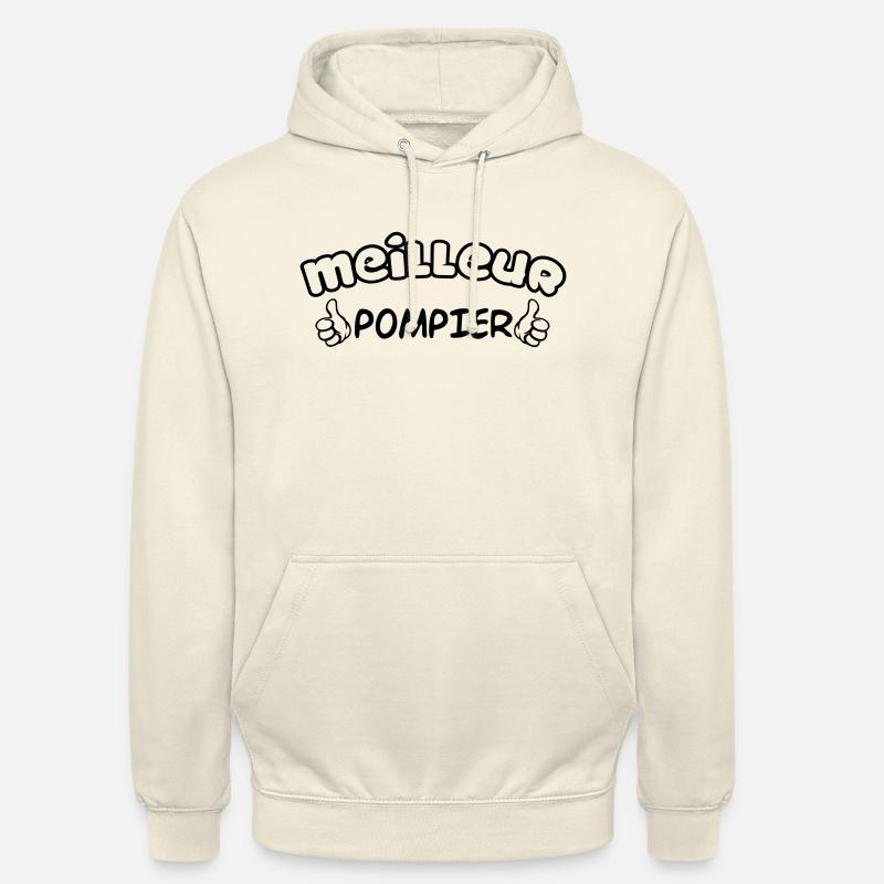 MEILLEUR POMPIER - Sweat-shirt à capuche unisexe - vanille