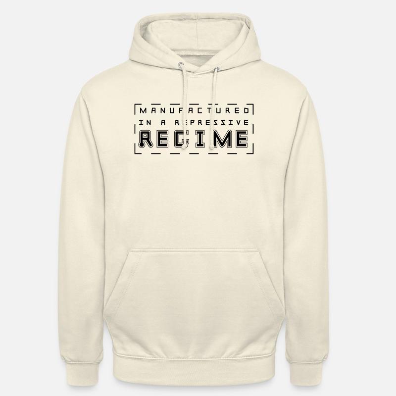 Fabriqué est un régime répressif - Sweat-shirt à capuche unisexe - vanille
