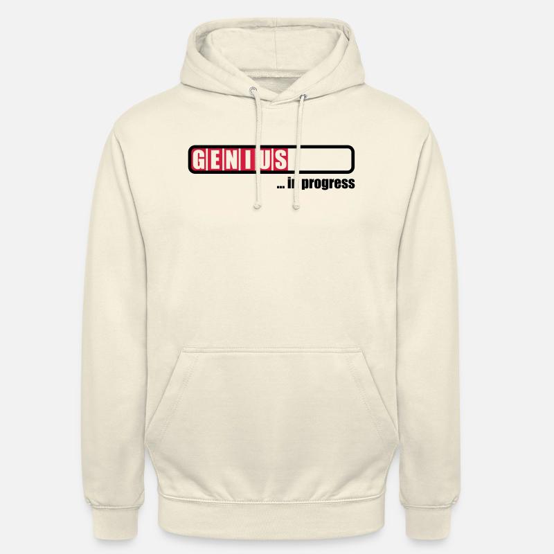Genius in progress - Sweat-shirt à capuche unisexe - vanille