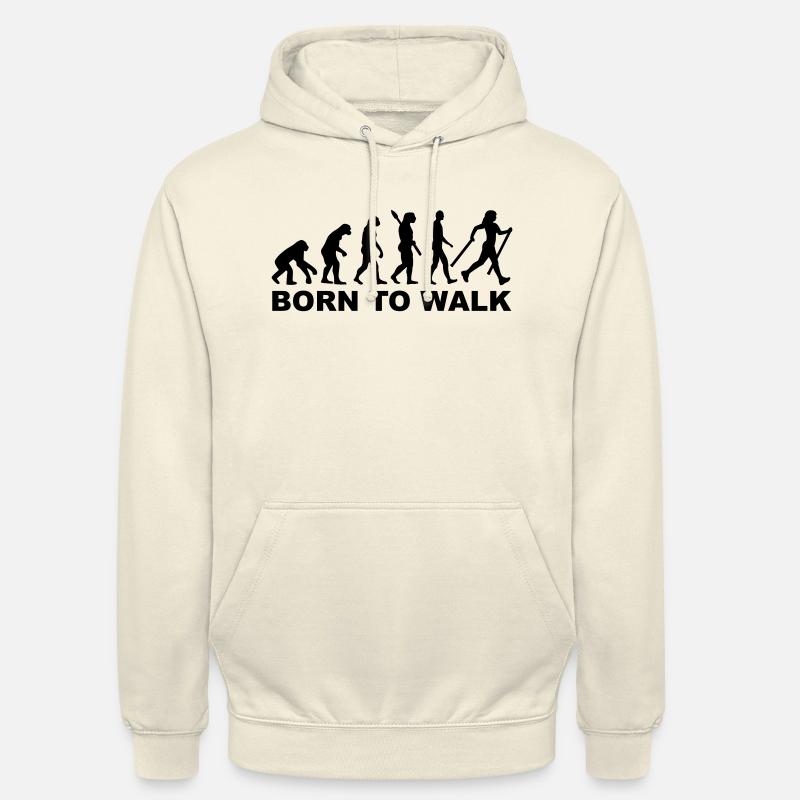 Evolution Nordic Walking - Sweat-shirt à capuche unisexe - vanille