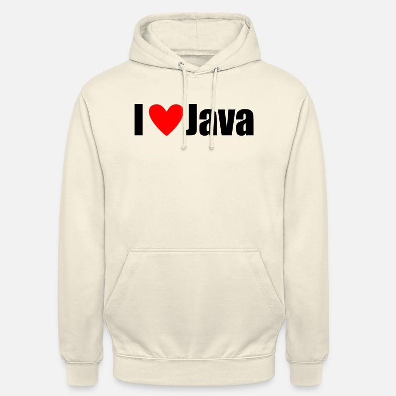 I LOVE Java - Unisex Hoodie - vanilla