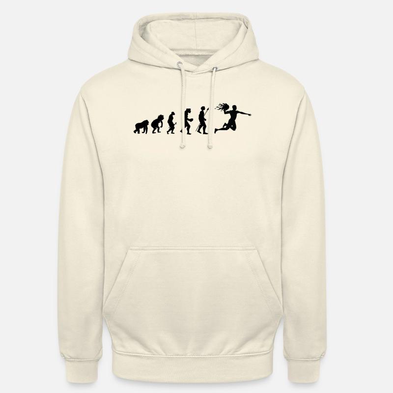 Handball Evolution Geschenkidee - Unisex Hoodie - Vanille-Milchshake