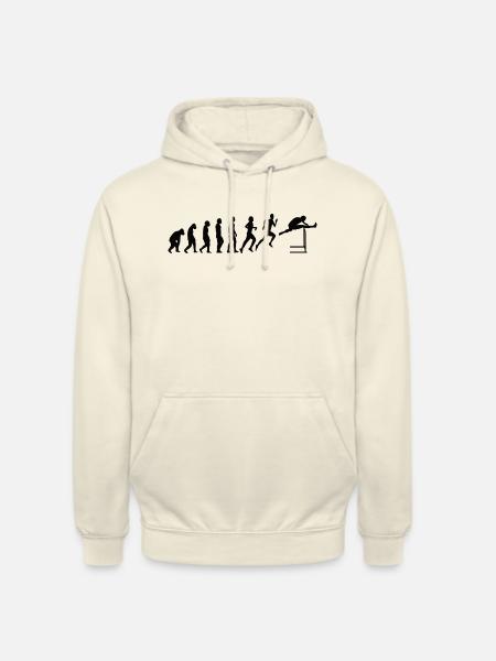 Hurdles Athletics Evolution Hurdler - Unisex Hoodie - vanilla