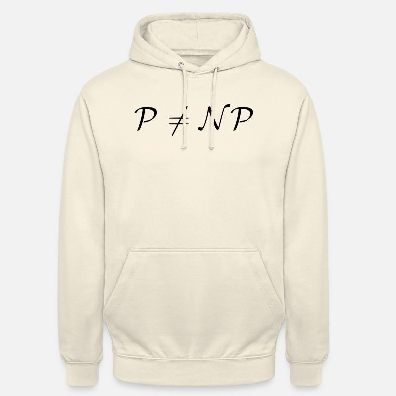 P n’est pas NP cadeau idée - Sweat-shirt à capuche unisexe - vanille