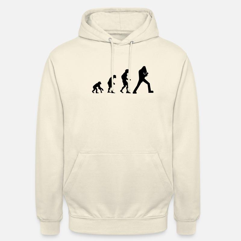 guitare evolution e-guitare e-rock metal - Sweat-shirt à capuche unisexe - vanille