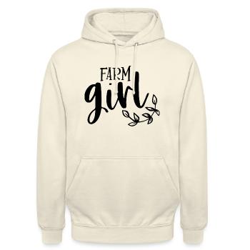 Farm girl - Sweat-shirt à capuche unisexe - vanille - Devant - Alina (178cm) & Michal (187cm)