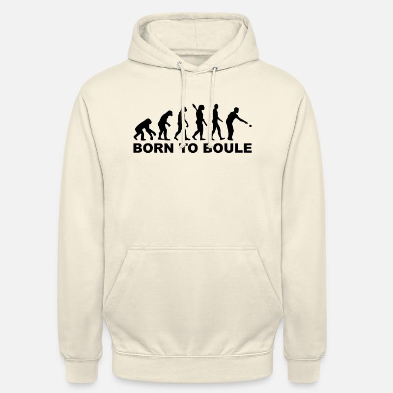 Pétanque Évolution - Sweat-shirt à capuche unisexe - vanille