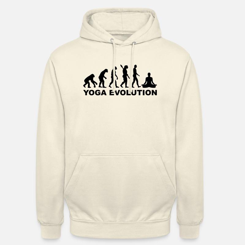 Yoga Evolution - Sweat-shirt à capuche unisexe - vanille